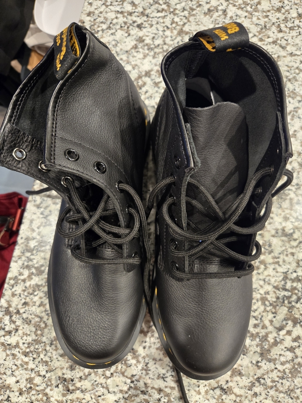 Dr Martens 101 Virginia Leather Ankle Boot Women's Black Size 9 - Picture 7 of 8